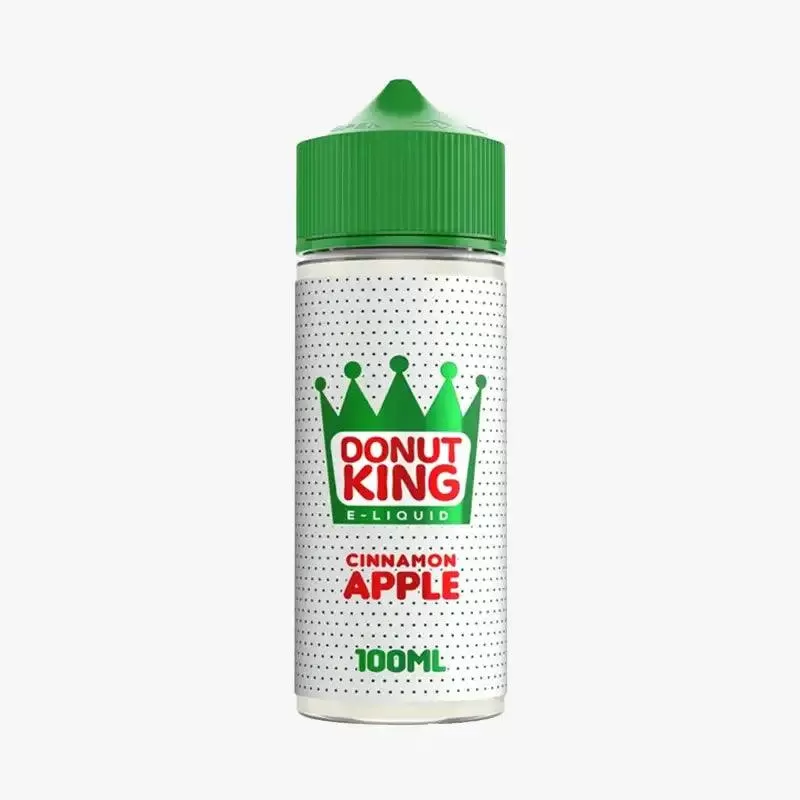 Donut King 100ml Shortfill E-Liquid - Cinnamon Apple, Deep Fried Donut - Image 2