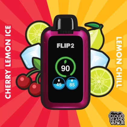 Flip 2 Disposable Vape – Cherry Lemon Ice And Lemon Chill