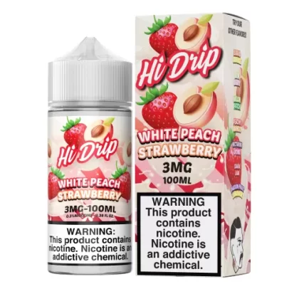 White Peach Strawberry by Hi-Drip 100ml - Vape Product, Vape Product