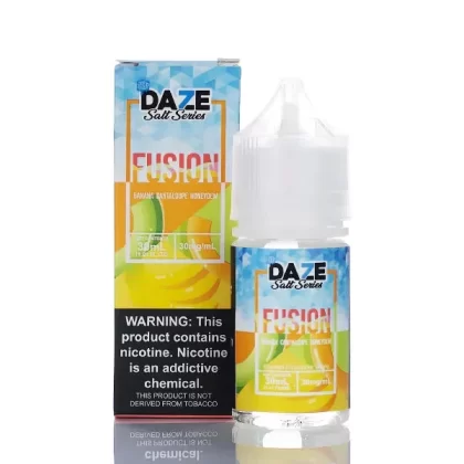 7 Daze Fusion TFN Salt - Banana Cantaloupe Honeydew ICED - 30ml - 30mg
