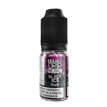 Double Drip Black Ice Nic Salt Vape Juice - 10 Pack - Strength 20mg