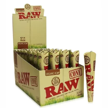 Raw Cone Organic Hemp 1 1/4 - Ecigdepot