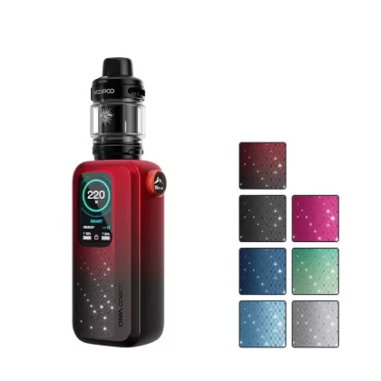 VooPoo Vinci Spark220 Vape Kit - DARK RED, Midnight Black
