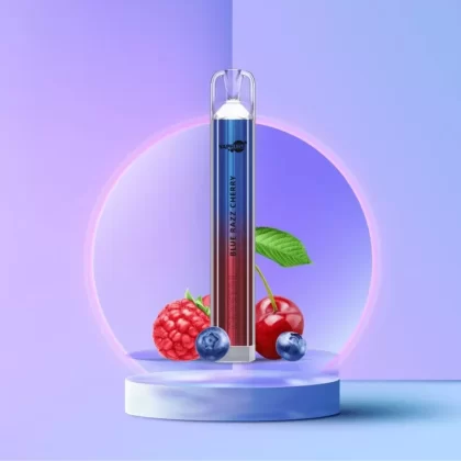 VAPEURS Crystal – Blue Razz Cherry - 550 mAh / 1333 / Propylenglykol / Aromastoffe / Glycerin / Nikotinsalz / 20mg/ml