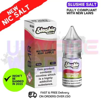 Slushie Salts Watermelon Kiwi Apple E Liquid