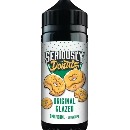 ORIGINAL GLAZED E-LIQUID BY SERIOUSLY DONUTS / DOOZY VAPE CO 100ML 70VG