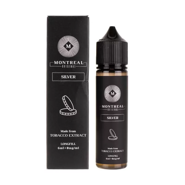 Silver 60ml Longfill E-Liquid by Montreal Original