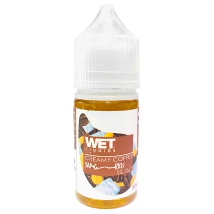 WET LIQUIDS Creamy Coffee Iced SaltNic – 30ml - Vapebazaar Pk