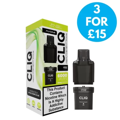 20mg Avomi Cliq Prefilled Replacement Pods - Vape Co