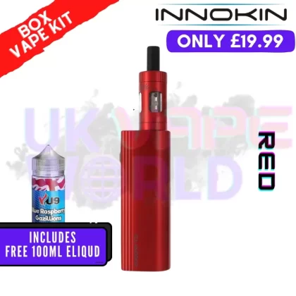 Red Innokin T22E Vape Kit + Free 100ML Liquid – ONLY £19.99