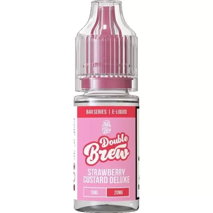 Strawberry Custard Deluxe Double Brew Bar Series Nic Salts – 5mg, 10mg & 20mg – Pack of 10