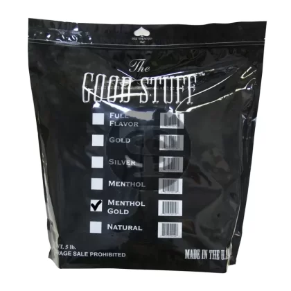Good Stuff Menthol Gold Pipe Tobacco 5 Lb. Bag