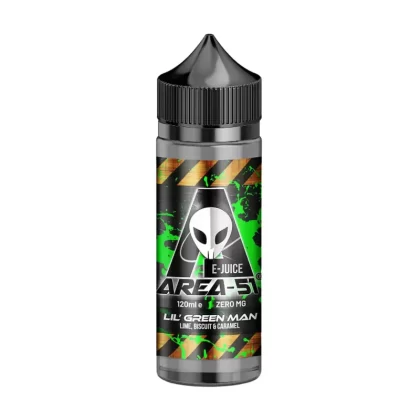 Area 51 Lil Green Man 100ml Shortfill E-Liquid - 1 x 18mg Nic Shot