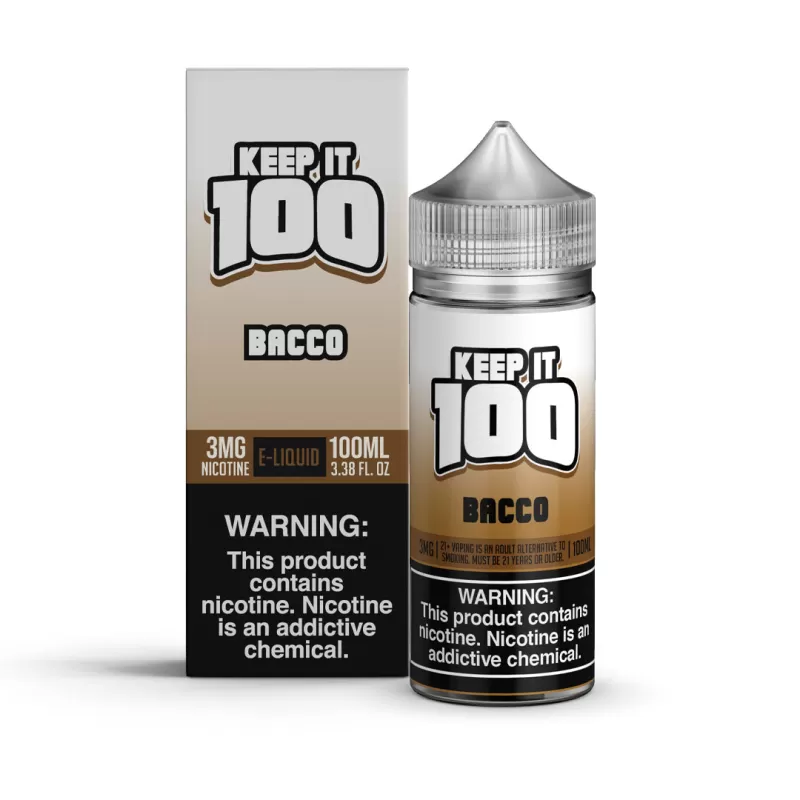 KEEP IT 100 - Bacco - 100ML E-Liquid