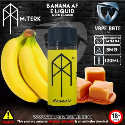 M.terk - Banana AF E Liquid - 6 mg / 60 ml
