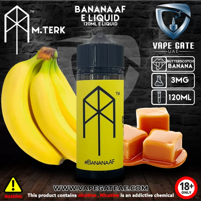 M.terk - Banana AF E Liquid - 6 mg / 60 ml