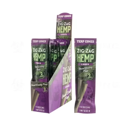 Zig-Zag® | Terp Cones 2-Pack | 104mm – Grand Daddy Purp – 15 Count - Vape Store