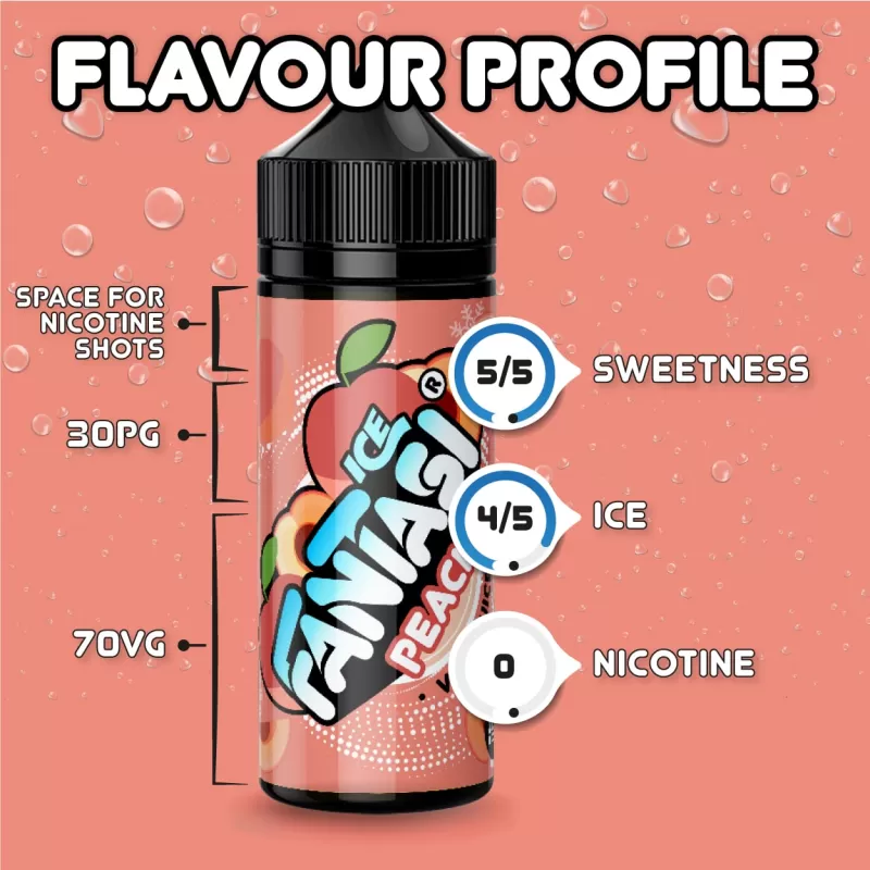 Peach Ice Fantasi E Liquid – 70%VG/30% PG - Vapestorm Co