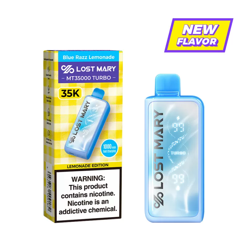 Made in Indonesia | Lost Mary MT35K "Lemonade Edition" Disposable Device - 35,000 Puffs - Tropical Lemonade - Image 2