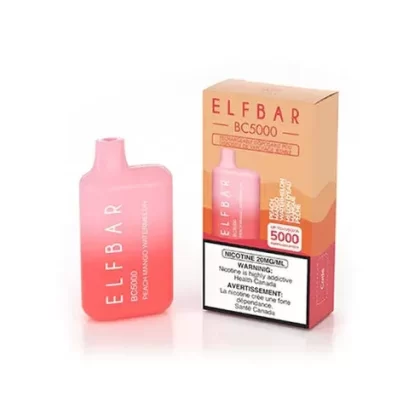 ELF BAR BC5000 Disposable Vape – Peach Mango Watermelon - Flavour#Peach Mango Watermelon