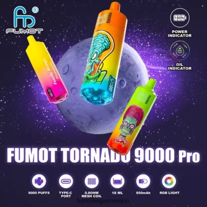 Fumot Tornado Vape desechable 9000 pro – 18 ml (1 pieza) frambuesa arándano H0XPTX207 Fumot Vape Shop