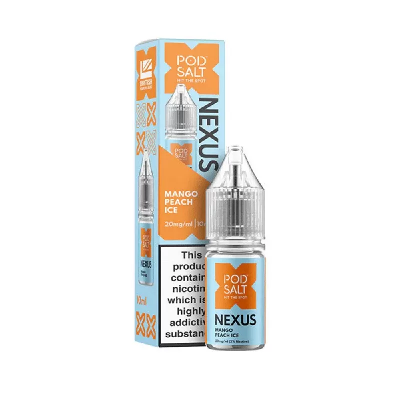 Pod Salt Nexus Mango Peach Ice Nic Salt E-Liquid - Nicotine Strength#20mg>10mg>5mg (847167)
