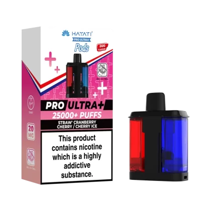 Straw' Cranberry Cherry / Cherry Ice Hayati Pro Ultra Plus Refill Pack - 20mg - Vape Product
