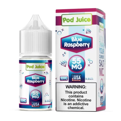 Pod Juice - Blue Raspberry - 30ML E-Liquid - 55MG