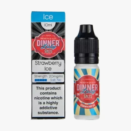 Strawberry Ice Nic Salt E-Liquid by Dinner Lady - Vape Product, Vape Product