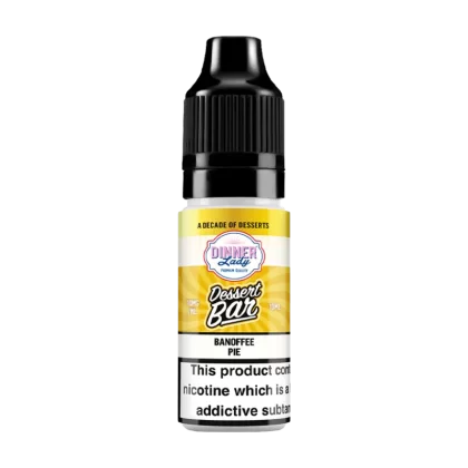 Banoffee Pie Nic Salt by Dinner Lady Dessert Bar Range - 10mg - Vape Product (820CE3)