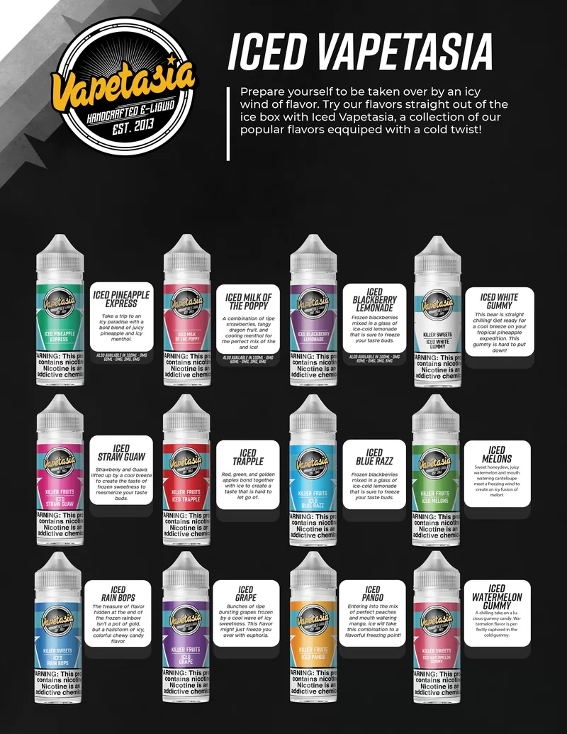 Vapetasia E-Liquid 100ml - Killer Kustard Strawberry / 6mg - Vapeciga