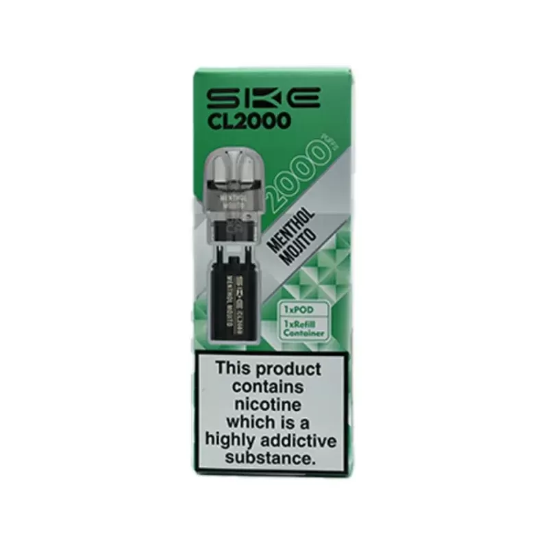 SKE CL2000 Prefilled Pods Menthol Mojito - Strength#20mg (6D7CD8)