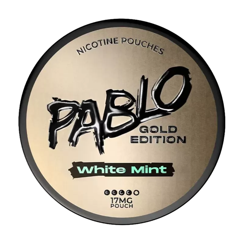 White Mint Pablo Gold Edition Nicotine Pouches - 17mg - Vape Product (07502E)