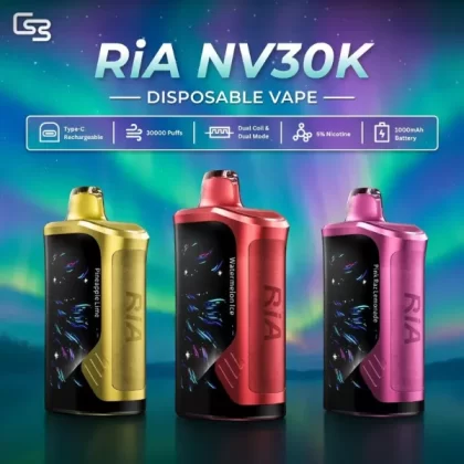 GeekBar Ria NV30K 30000 Puffs Disposable Vape 15mL - Blueberry Punch, Crazy Berry