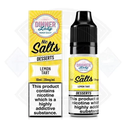 Dinner Lady Nic Salt – Desserts – Lemon Tart 10ml - Strength#10mg>20mg>5mg