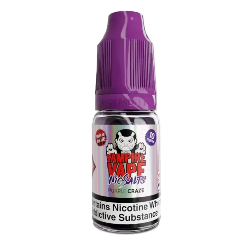 Purple Craze Nic Salt E-Liquid by Vampire Vape (10ml)