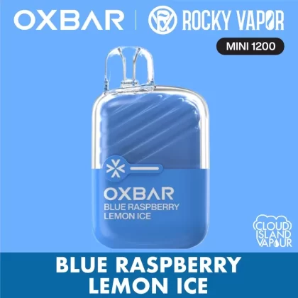 Rocky Vapor Oxbar Mini 1200 Disposable Vape – Blue Raspberry Lemon Ice