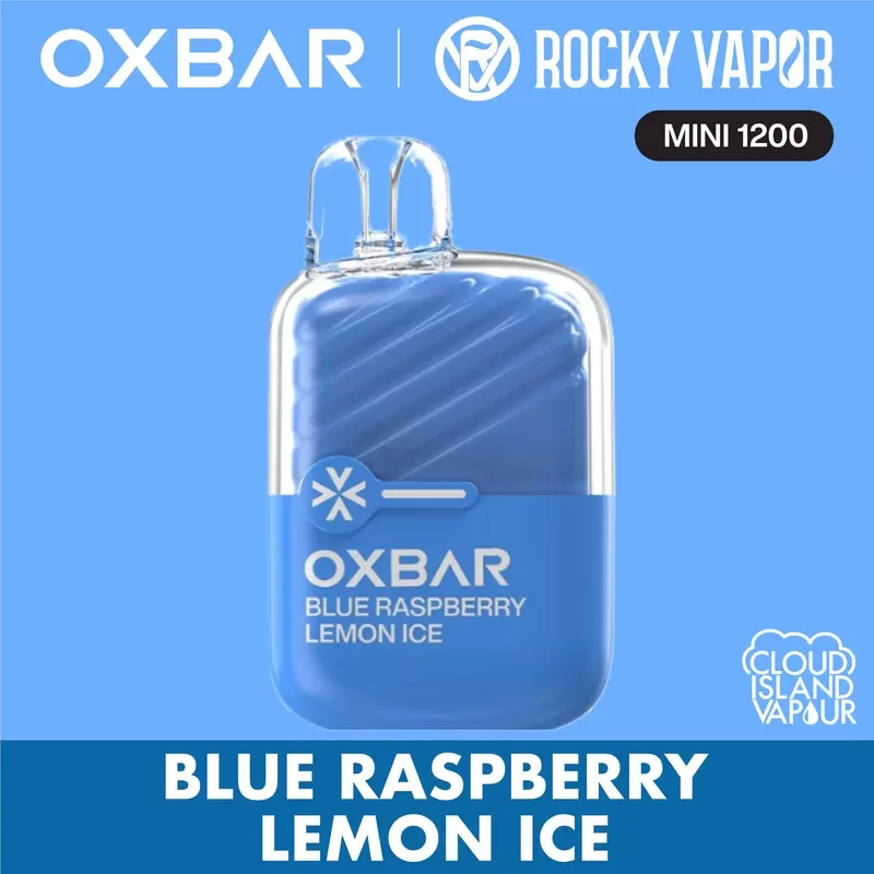 Rocky Vapor Oxbar Mini 1200 Disposable Vape – Blue Raspberry Lemon Ice