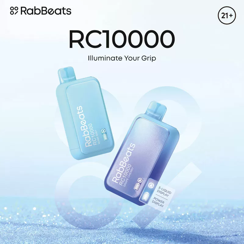 RabBeats RC10000 Rechargeable Disposable Vape - 10000 Puffs - Blue Razz Ice