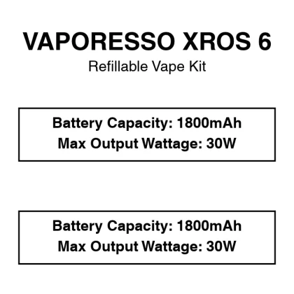 Vaporesso – XROS 6 – Pod Starter Kit - Abyssal blue, Aurora Blue (8A4F02)