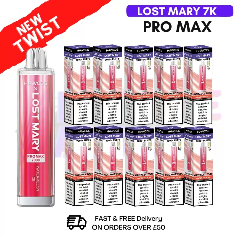 Watermelon ICE Lost Mary Pro Max 7K Box Of 10