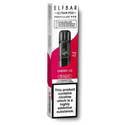 Cherry Ice Elfbar 600 Prefilled Pods - Ecigarettedirect Co