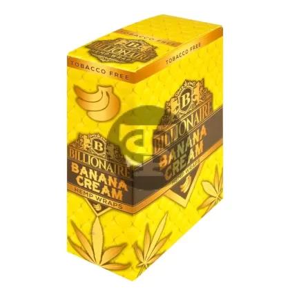Billionaire Hemp Wraps 25 packs of 2, Banana Cream - Ejuicewarehouse
