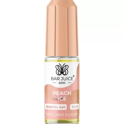 Bar Juice 5000 Peach Ice Nic Salt Vape Juice - 10mg