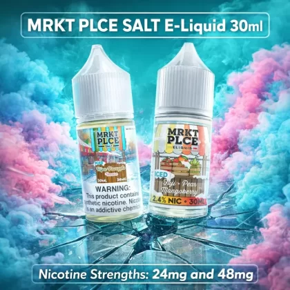 MRKT PLCE SALT E-Liquid 30ml - Blood Orange Tangoberry, Blood Orange Tangoberry ICED; Vape Product, Vape Product