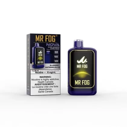 Mr Fog Nova Nicotine Free Blueberry Watermelon Ice 36K Disposable Vape