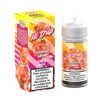 Hi-Drip Vape Juice | Guava Lava - Nicotine#0mg>3mg>6mg