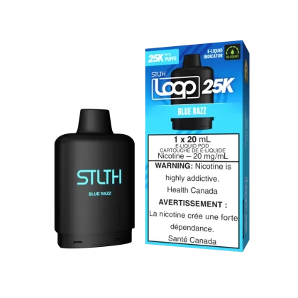STLTH LOOP 25K Pod Pack - Blue Razz - 20 mg/mL (wholeseller) - Excise ON, 20 mg/mL (wholeseller) - Excise AB