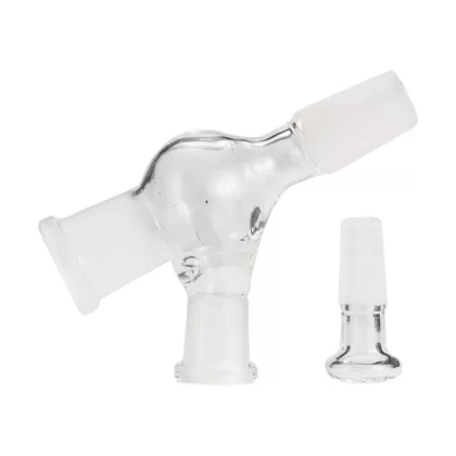 14mm Female to 14mm Male Pass-Through Glass Adapter - Ecigdepot