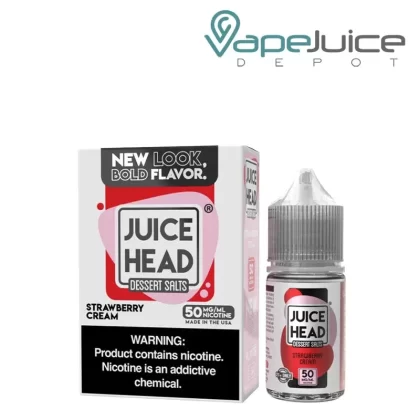 Strawberry Cream Juice Head Dessert Salts 30ml - Vape Product; Vape Product, Vape Product